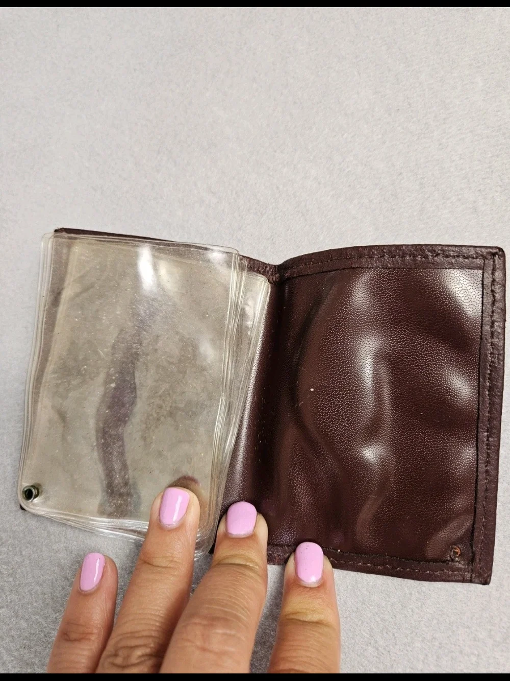 Vintage Capezio 1887 Brown Leather Photo Card Wallet Holder